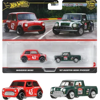 autíčko Sada: Morris Mini + '67 Austin Mini Pick-Up 1:64 - Hot Wheels Morris Mini + '67 Austin Mini Pick-Up - modely aut 1/64