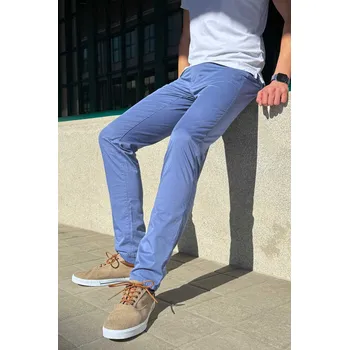 Pánské kalhoty Pánské světle modré kalhoty Storm Brax Cadiz U, prodloužené Obvod pasu: 40, Délka: 36