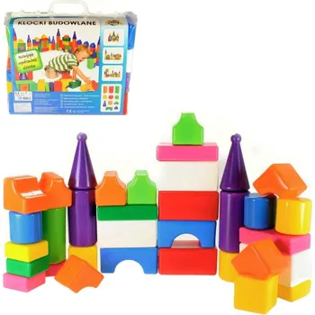 ostatní stavebnice PL Kostky baby stavební soft měkké plastové barevné set 34ks