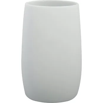 Držák na kartáček MSV kelímek na zubní kartáčky ASTI, bílý, plast