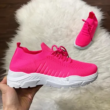 Dámské tenisky Dámské tenisky Pink Neon Velikost: 38