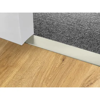 Podlahová lišta Profilteam přechodová lišta samolepící oblá 80x1000 Inox E07