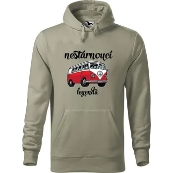 Pánská mikina Pánská mikina s potiskem Nestárnoucí legenda Velikost (muž): L, Vyberte barvu: Světlá khaki
