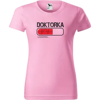 Dámské tričko Dámské tričko s potiskem Doktorka loading Barva trička: Růžová - 30, Velikost: L