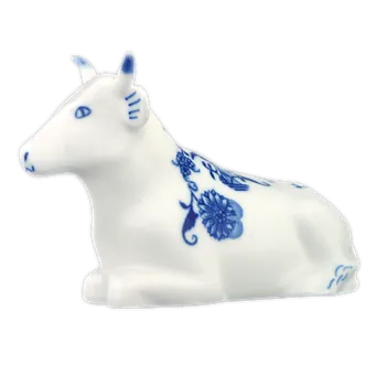 Jednorázové nádobí Cibulák Kravička ležící Originál Český porcelán Dubí 2. jakost