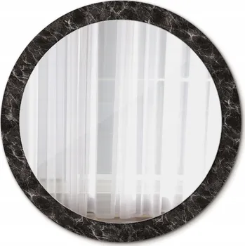 Zrcadlo Krásné Zrcadlo, kulaté, černý mramor, 90 cm