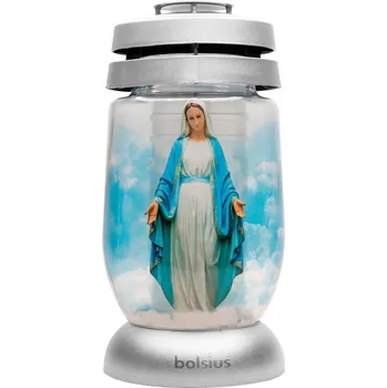 Svíčka Bolsius hřbitovní sklo 23 cm vklad 120g 36h. Svatá Maria 513 gram