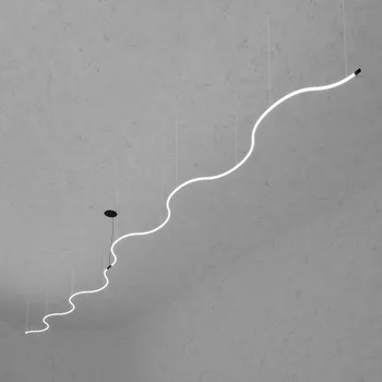 ZAHO Závěsné LED svítidlo MESMO SD2, 160W, d. 2x5000 mm Barva: Černá, Teplota světla: 4000K - denní bílá, Stmívání, řízení: ON/OFF