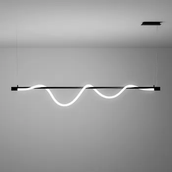 ZAHO Závěsné LED svítidlo SPRITZER MEDIUM, 40W, d. 220 cm Barva: Černá, Teplota světla: 2700K - teplá bílá, Stmívání, řízení: Casambi