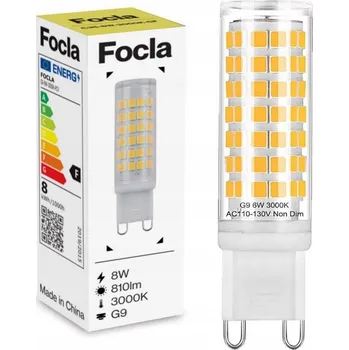 Žárovka LED ŽÁROVKA FOCLA G9 8W TEPLÁ BÍLÁ 3000K 810lm
