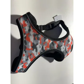 Postroj pro psa Postroj polstrovaný síťovaný XS - L délka a barva: L červená