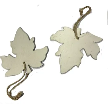 List dřevěný bílý 7 cm