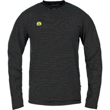 pracovní tričko Cerva Antistatické tričko s dlouhým rukávem NOYO ESD - Černá | 2XL