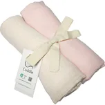 PREM Mušelínové pleny v dárkové sadě, béžová a růžová, 70x70 cm