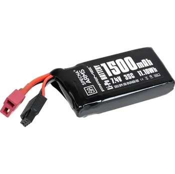 Baterie pro airsoftovou zbraň Li-Pol akumulátor Specna Arms x Gens Ace 7,4V 1500mAh 35C - PEQ, Dean-T, G-Tech