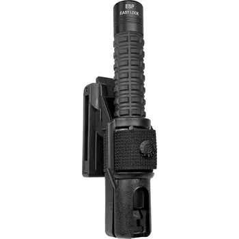 Sebeobrana Teleskopický obušek ESP zavíraný tlačítkem (Easy Lock) včetně pouzdra | ExBT-18 Obušek ESP s tlačítkem: Ergonomická, trianglová koncovka