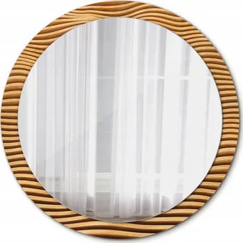 Zrcadlo Moderní Zrcadlo do Koupelny Dřevěná vlna 100cm
