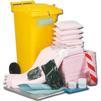 Sorbent SOMAX HAVARIJNÍ SOUPRAVA MOBILNÍ UZAMYKATELNÁ - CHEMICKÁ 120 l