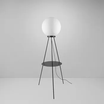 Stojací lampa ZAHO Stojací lampa JAGO, 1xE27, v. 1620 mm Barva: Černá