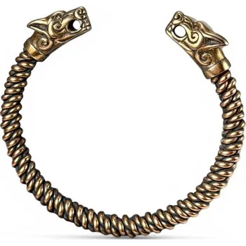 Náramek Drakkaria - splétárna VLK FENRIR, pletený náramek, bronz