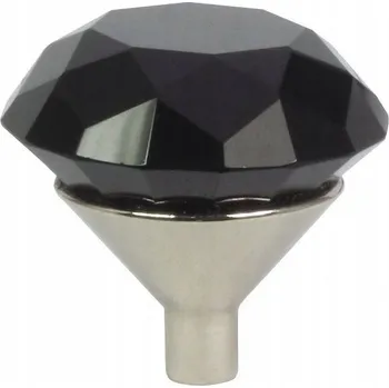 Nábytková úchytka CRYSTAL 30mm Chrom / Černá