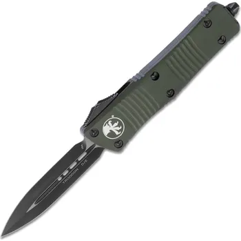 Pracovní nůž Vystřelovací Nůž Microtech Troodon Green Handle 138-1OD