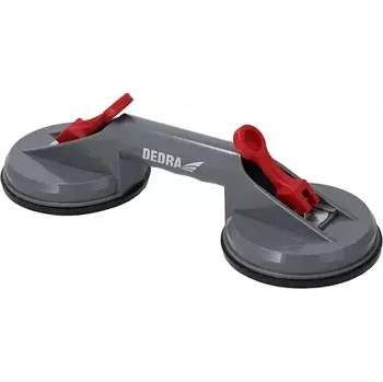 Přísavka na sklo Dedra DED06P02, dvojitá 2x 118 mm, max. 60 kg