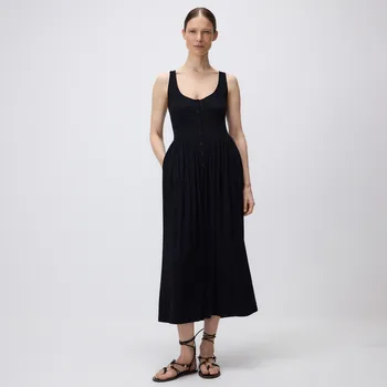 Dámské šaty Reserved - Viskózové šaty - černý - 861EH-99X - 861EH-99X-M