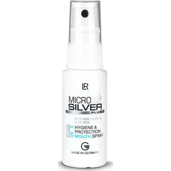Ústní voda LR Microsilver Plus Ústní sprej pro hygienickou péči 30ml (Čistí ústní dutinu se spolehlivostí s 99 % od všech zárodků.)