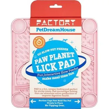 PetDreamHouse lízací podložka Paw Planet Lick Pad – světle růžová
