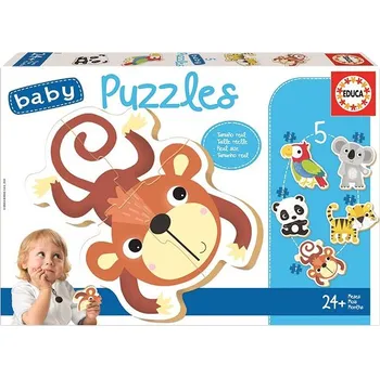 EDUCA Baby Divoká zvěř 5v1 (3-5 dílků)