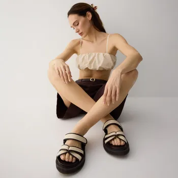 Dámská obuv Reserved - Pantofle s pásky - černý - 521CP-99X - 521CP-99X-39