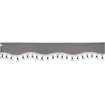 Záclonka na čelní sklo šedá