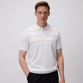 Pánský svetr Reserved - Pruhovaný polokošilový svetr - jiná - 3945C-22P - 3945C-22P-M