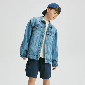 Dětská móda Reserved - Bavlněné šortky - ocelově modrá - 4432N-95X - 4432N-95X-140