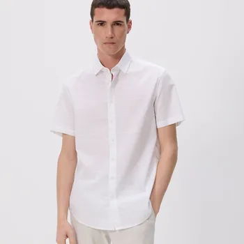 Pánská košile Reserved - Strukturální košile regular fit - bílá - 345CA-00X - 345CA-00X-L