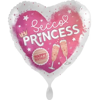 Balónek Foliový balonek Happy Birthday Secco Princess, 45 cm