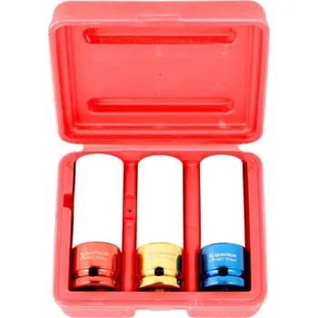 Sada 3 ks nástrčných hlavic pro matice kol - QUATROS QS90801