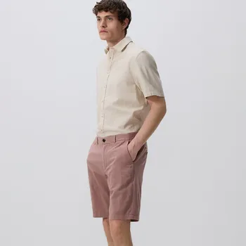 Pánské kalhoty Reserved - Šortky chino regular - pudrově růžová - 8008H-39M - 8008H-39M-30