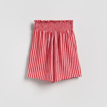 Reserved - Proužkované bermudy - červená - 929FB-33X - 929FB-33X-L