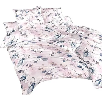 Povlečení Dadka Bloom elegance bavlna, 140 × 200, 70 × 90 cm, pudrové