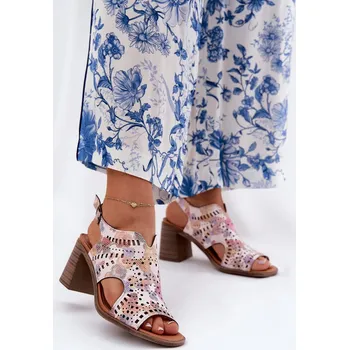 Dámské sandále Dámské Sandály S Prořezáváním Na Podpatku Tosine Barva: Barevná, Velikost: 41