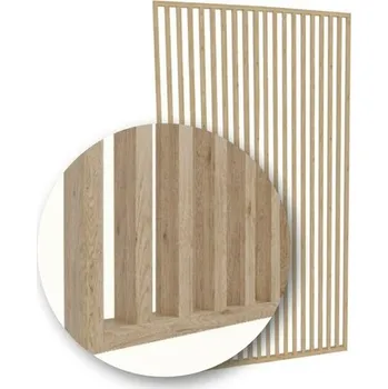 Stavební materiál Lamelová dělící příčka na míru DUB SONOMA - Šířka 67 cm (zabaleno do 2 balíků)