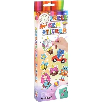 Diamantové malování Diamantové malování pro děti - 18 nálepek