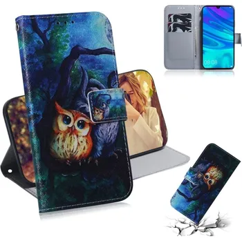 Pouzdro na tablet VSECHNONAMOBIL 33660 ART Peňaženkový kryt Huawei P Smart 2019 OWL