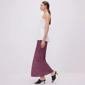 Dámská sukně Reserved - Vzorovaná midi sukně - světle fialová - 673DX-34X - 673DX-34X-S