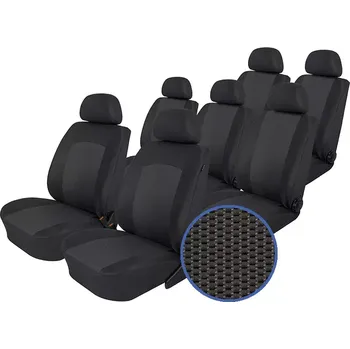 Potah sedadla Automega Autopotahy Seat Alhambra, od r. 1994-2010, 7 míst, Dynamic grafit