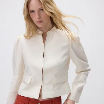 Dámské sako Reserved - Sako z modalu - krémová - 535EN-01X - 535EN-01X-L