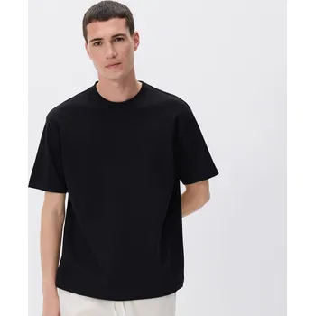 Pánské tričko Reserved - Bavlněné boxy tričko - černý - 445EF-99X - 445EF-99X-M