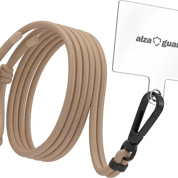 AlzaGuard Universal Phone Lanyard - béžová